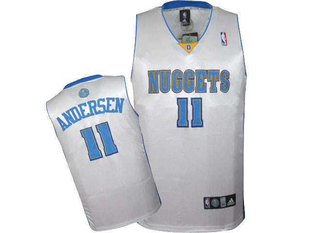 Fashion Trend NBA Denver Nuggets Chris Andersen Swingman Home Adidas Jerseys